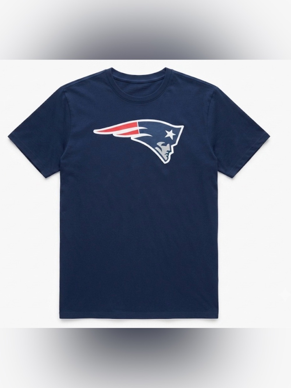 Mac Jones New England Patriots Fanatics NFL Football T-Shirt Blue Men's 2XL